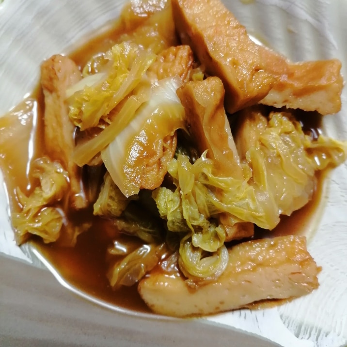 さつま揚げと白菜の煮物